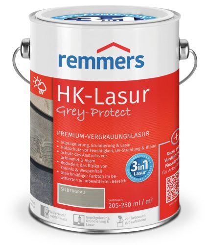 HK-Lasur Grey-Protect grafitszürke 2,5L