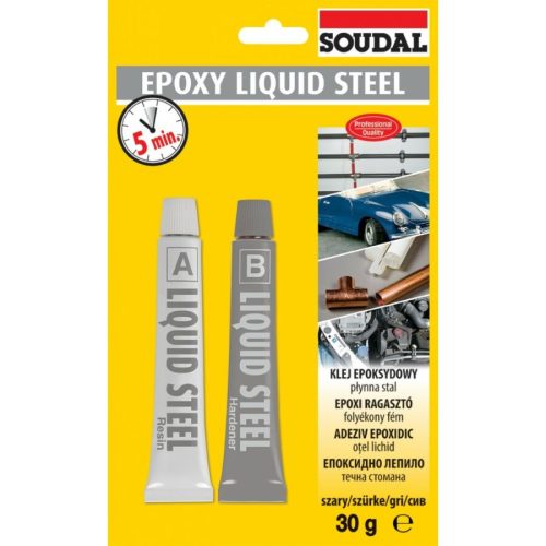 SOUDAL LIQUID STEEL RAG. 2X15ML 2K 1376708 5MIN.