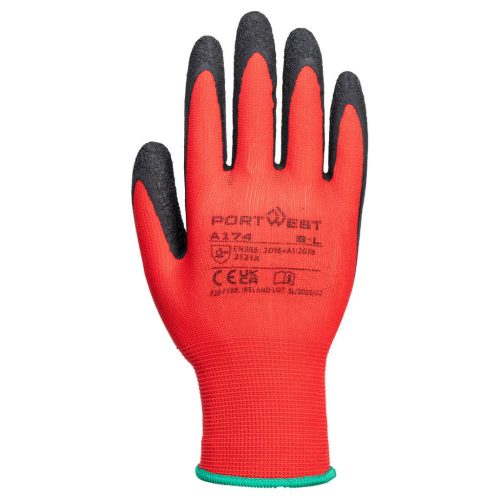 A174R8RL Portwest Flex Grip latex védőkesztyű