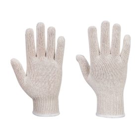 AB030WHRL Portwest String Knit Liner Glove (12 pár)