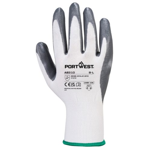 AB310W7RL Portwest Grip 13 Essential Multipack nitril tenyérmártott védőkesztyű (12 pár)