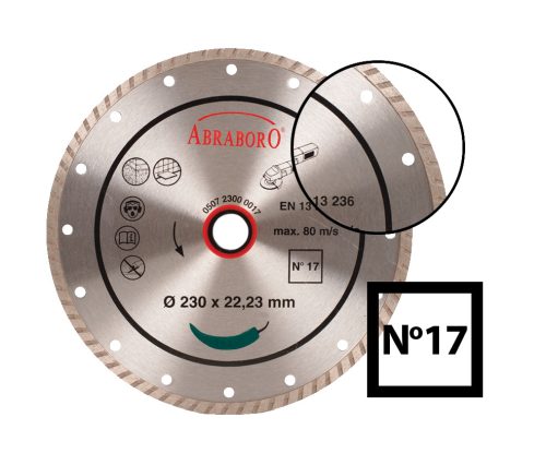 GYÉMÁNTTÁRCSA TURBO 125x2,2x22,23 (NO.17