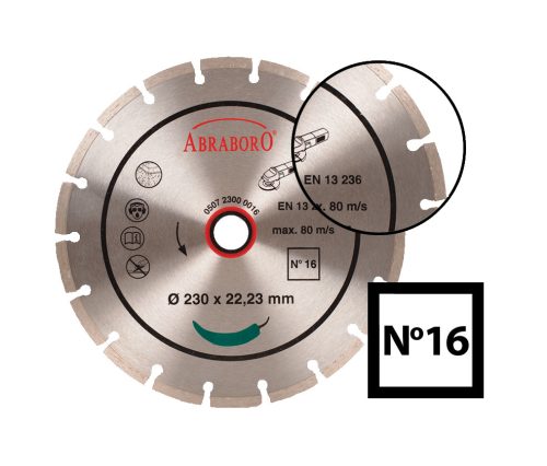 GYÉMÁNTTÁRCSA SZEGMENSES UNI 350x3,2x25,