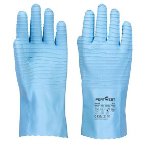 AP75BLUL Portwest FD vegyszerálló B Latex kesztyű