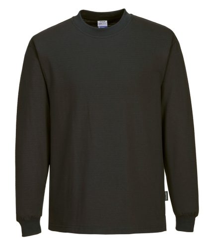 AS22BKRL Portwest Anti -Static ESD Long Sleeve T-Shirt