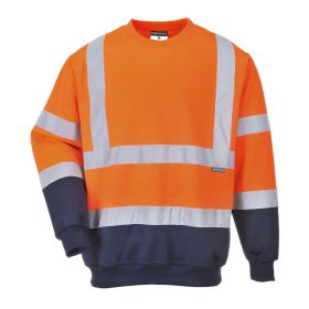  B306ONR4XL Portwest Kéttónusú jól láthatósági pulóver