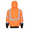 B315OBR4XL Portwest Hi-Vis kéttónusú kapucnis pulóver