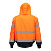 C465ONR4XL Portwest Jól láthatósági bomber munkavédelmi dzseki