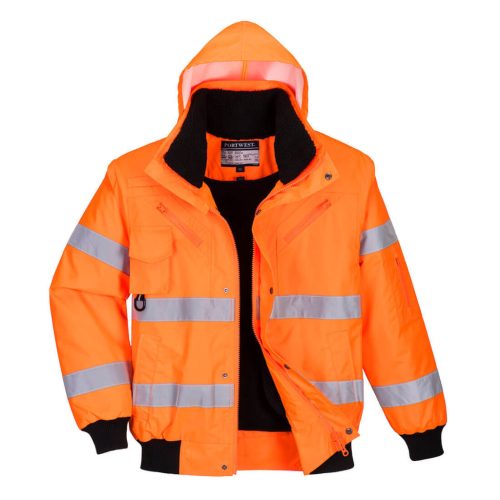 C467ORRL Portwest Hi-Vis 3 az 1-ben Bomber dzseki