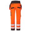 DX454OBR28 DX4 Hi-Vis nadrág lecipzározható lengőzsebbel