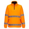 F302ORRL Portwest Hi-Vis 1/2 Zip polár