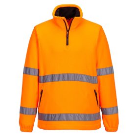 F302ORRL Portwest Hi-Vis 1/2 Zip polár