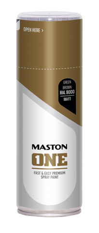 Spraypaint ONE - Matt Green Brown RAL800 Maston ONE matt zöldesbarna RAL 8000