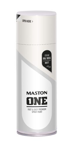 Spraypaint ONE - Matt Cream RAL9001 400m Maston ONE matt krémfehér RAL 9001