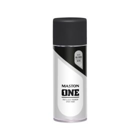   Spraypaint One - Satin Black Ral9005 400 Maston One Selyemfény Fekete Ral 9005
