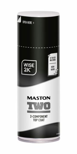 Spraypaint Maston 2K Two Jet Black RAL90 MASTON 2K TWO JET RAL 9005 fényes fekete