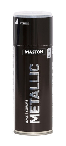 Spraypaint Metallic Black 400ml Maston metál fekete