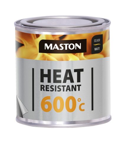 Paint Heat-resistant silver +600 °C 250m Hőálló festék ezüst 6000C ezüst 250 ml