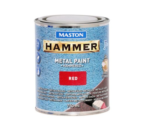 MASTON HAMMER  kalapács lakk hatás piro 250 ml