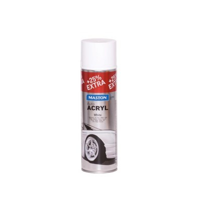 Spraypaint AutoACRYL matt White 500ml Auto acryl matt fehér 500 ml