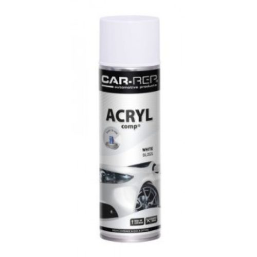 Spraypaint Car-Rep ACRYLcomp Gloss White Car - Rep acryl comp fényes fehér 500 ml