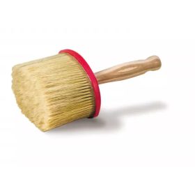   Korongecset ovális 15cm kevert sörte, műanyag fej, fa nyél