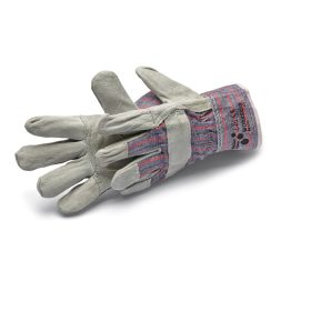   Workstar HD Lite XL/10.5" kesztyű, nyers marhabőr, csíkos pamutbet