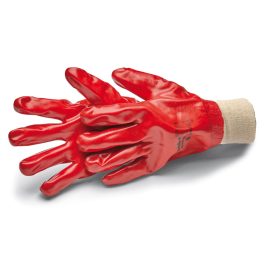   Labstar L/9" ipari kesztyű PVC-ből, kötött pánt, CAT2