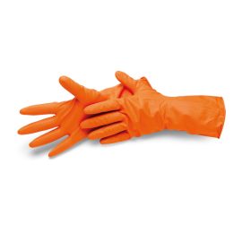   Cleanstar  L/9" latex háztartási kesztyű, bolyhos belső,