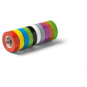   10 Volt 15mmx10m Multicolor szigetelőszalag szett, 10db-os (vegyes s