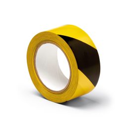   Warning Tape 50mmx33m veszélyt jelző ragasztószalag, PVC, sárg