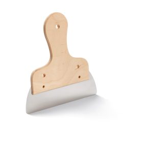 Plano 15cm fali spatulya, rozsdamentes, fa markolat