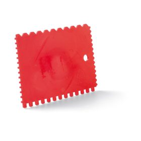 Karo Synt 90x130mm fogazott spatulya, műanyag