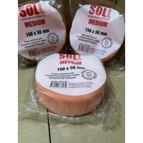 SOLL POLIRSZIVACS 150X50MM MED. NARANCS
